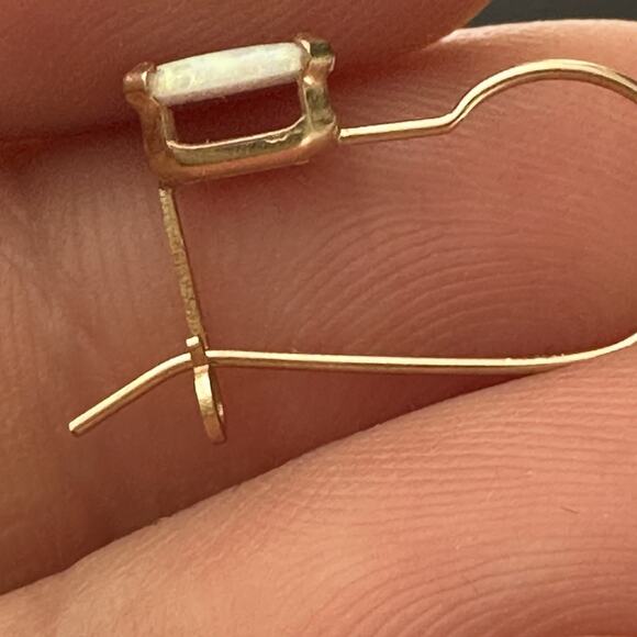 14k Opal Dangle Earrings - Picture 6 of 11